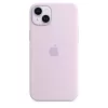 Silikonikotelo Apple iPhone 14 Plus MagSafe lila kotelo