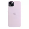 Silikonikotelo Apple iPhone 14 Plus MagSafe lila kotelo