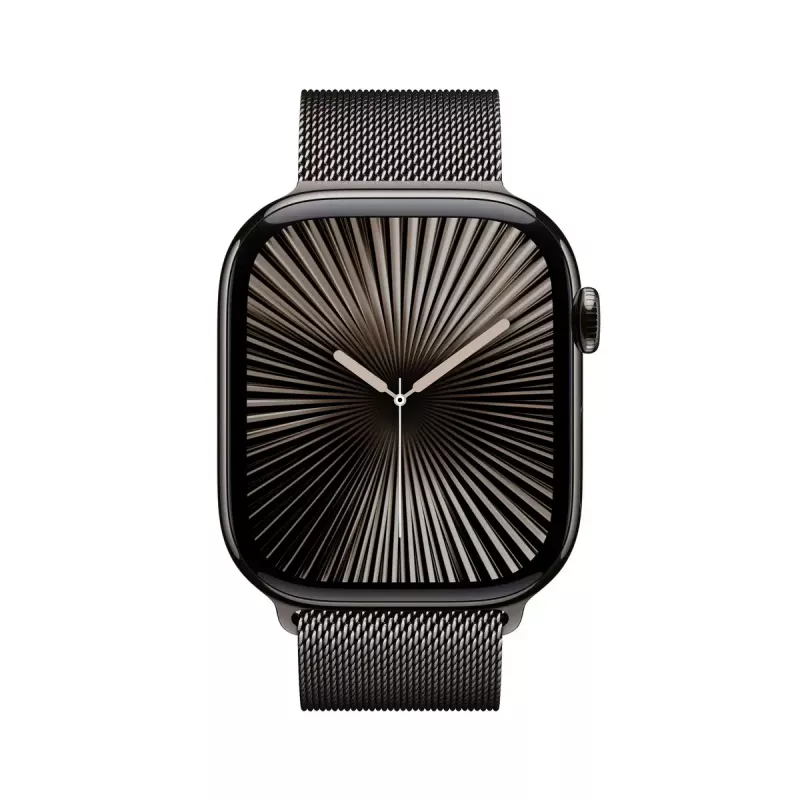 Älykello Apple Watch Series 10 GPS + Cellular 46 mm liuskekivitäniö ja liuskekivinen Milanese Loop – M/L