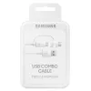 USB-kaapeli Samsung EP-DG930 1,5 m USB-A USB-C/Micro-USB-B valkoinen