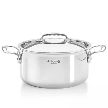 de Buyer Affinity kattila kannella, 28 cm, ruostumaton teräs