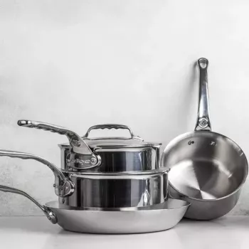 de Buyer Affinity pyöreä ruostumaton teräskattila 3,4 L