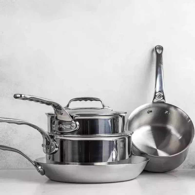 de Buyer Affinity pyöreä ruostumaton teräskattila 3,4 L