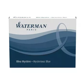 Waterman S0110910 mustesäiliö sininen 8 kpl