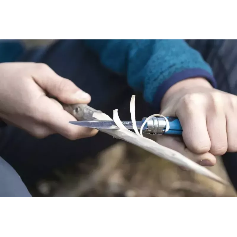 Veitsi Opinel N°07 Camper/scout sininen 001898 taittuva terä