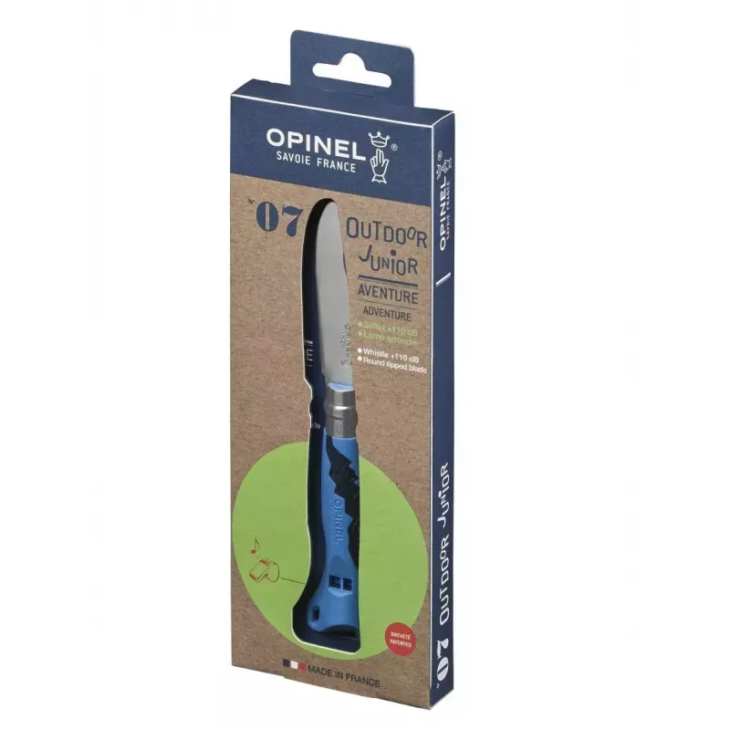 Veitsi Opinel N°07 Camper/scout sininen 001898 taittuva terä
