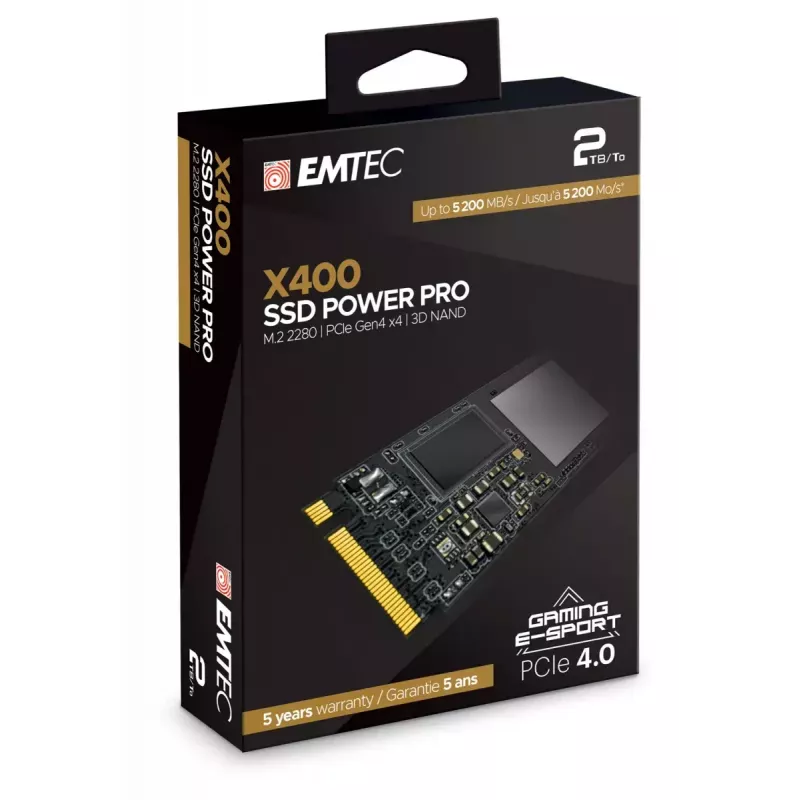 SSD-kiintolevy Emtec 2 TB M.2 PCI Express 4.0 NVMe X400