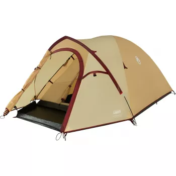 Teltta COLEMAN Darwin 3 Plus Summer – 3 hengen kesämalli, beige/tummanpunainen
