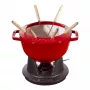Fondue-sarja Staub 18 cm Cherry, pyöreä 0,25 L, 187×100 mm, 4,6 kg