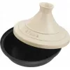 Valurautainen tajine Staub 20 cm pyöreä creme, malli 40509-394