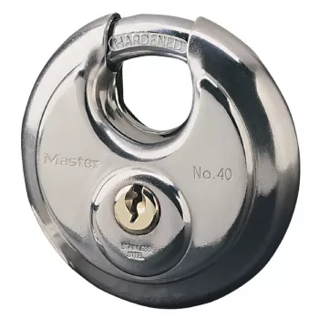 Discus-riippulukko MASTER LOCK 70 mm ruostumaton teräs päällystetty sanka
