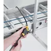 Säädettävä turvavaijeri Python MASTER LOCK 1,8 m x 10 mm musta keltainen