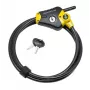 Säädettävä turvavaijeri Python MASTER LOCK 1,8 m x 10 mm musta keltainen