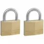 Riippulukko MASTERLOCK 50 mm massiivinen messinkirunko, 2 kpl:n pakkaus, sylinterimäinen sanka