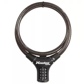 Vaijerilukko MASTER LOCK 8229EURDPRO musta 0,9 m