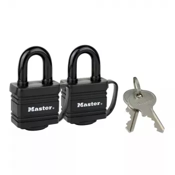 Riippulukko MASTER LOCK 7804EURT 2 x 40 mm laminoitua terästä musta