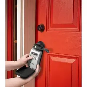 Kannettava kassakaappi MASTER LOCK 5420EURD yhdistelmälukko harmaa