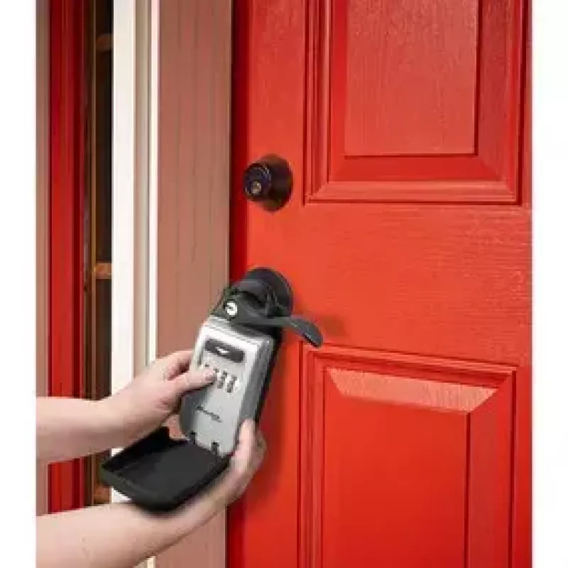 Kannettava kassakaappi MASTER LOCK 5420EURD yhdistelmälukko harmaa
