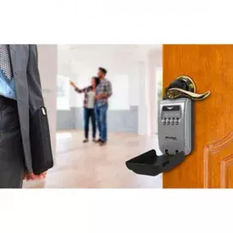 Kannettava kassakaappi MASTER LOCK 5420EURD yhdistelmälukko harmaa