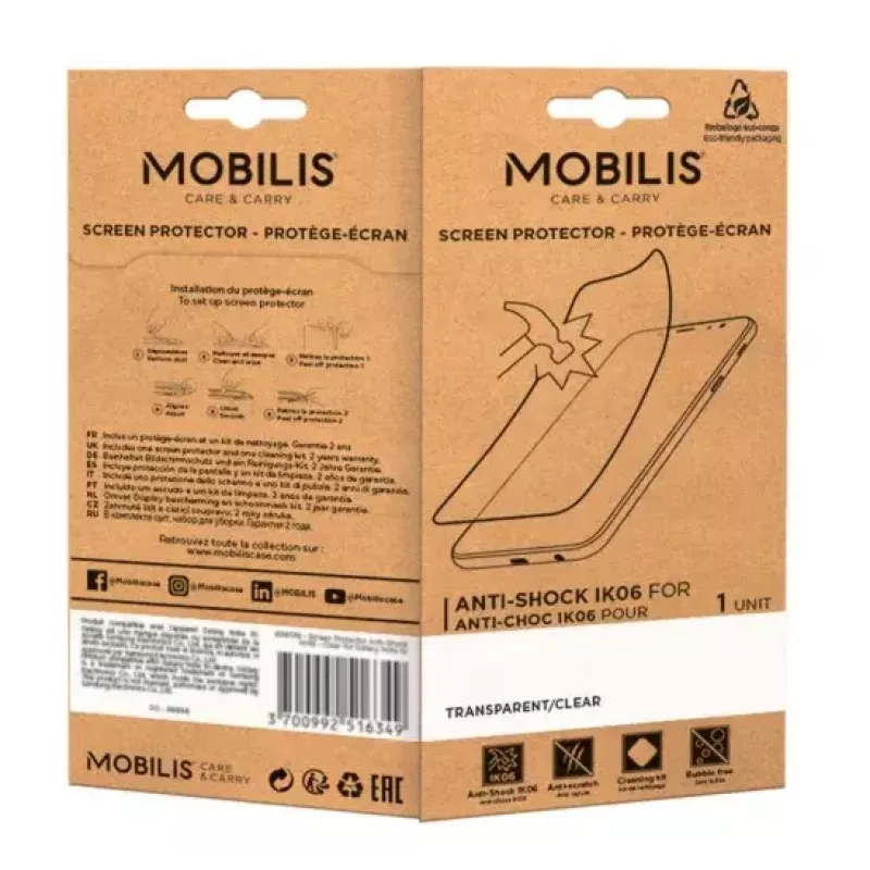 Näytönsuoja Mobilis 036289 Samsung Galaxy A14 4G 5G läpinäkyvä