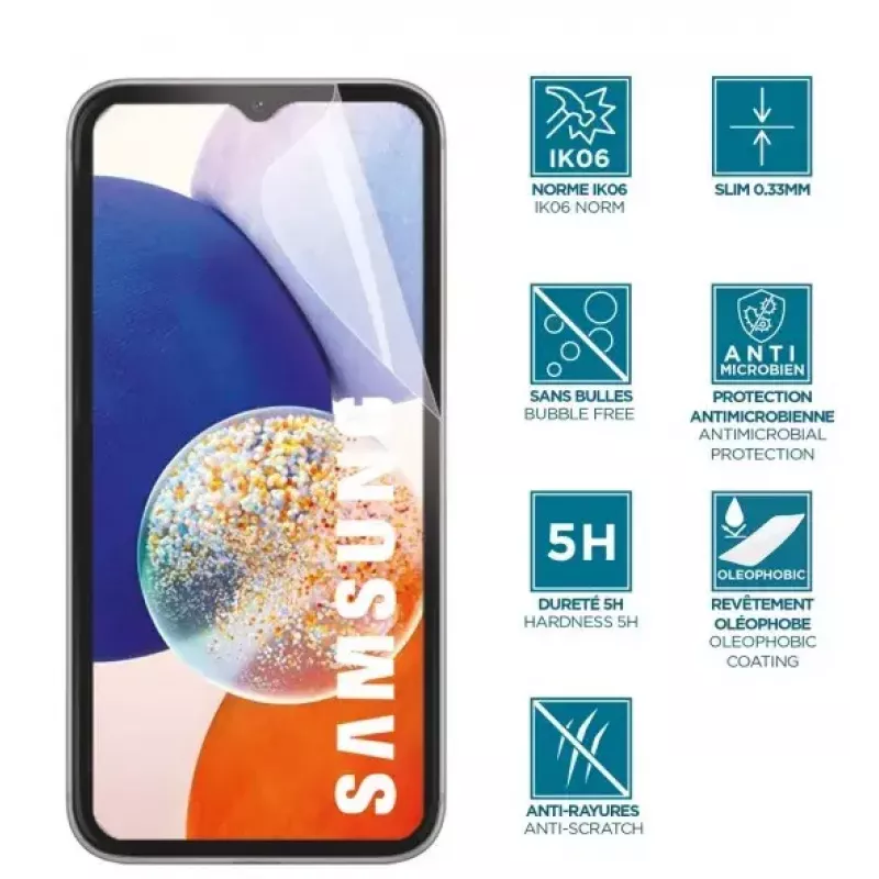 Näytönsuoja Mobilis 036289 Samsung Galaxy A14 4G 5G läpinäkyvä