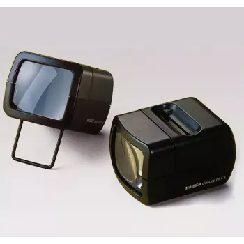 Diaprojektori KAISER 2010 — kompakti 3-kertainen suurennus, 75×105×60 mm, 1,5 V paristo