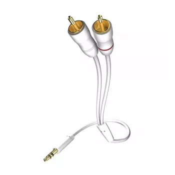 Audiokaapeli Inakustik 003100015 1,5 m 3,5 mm 2xRCA valkoinen