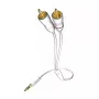 Audiokaapeli Inakustik 00310005 5 m 3,5 mm 2 x RCA valkoinen