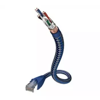 Verkkokaapeli Inakustik 00480301 RJ-45 Cat6 1 m sininen hopea