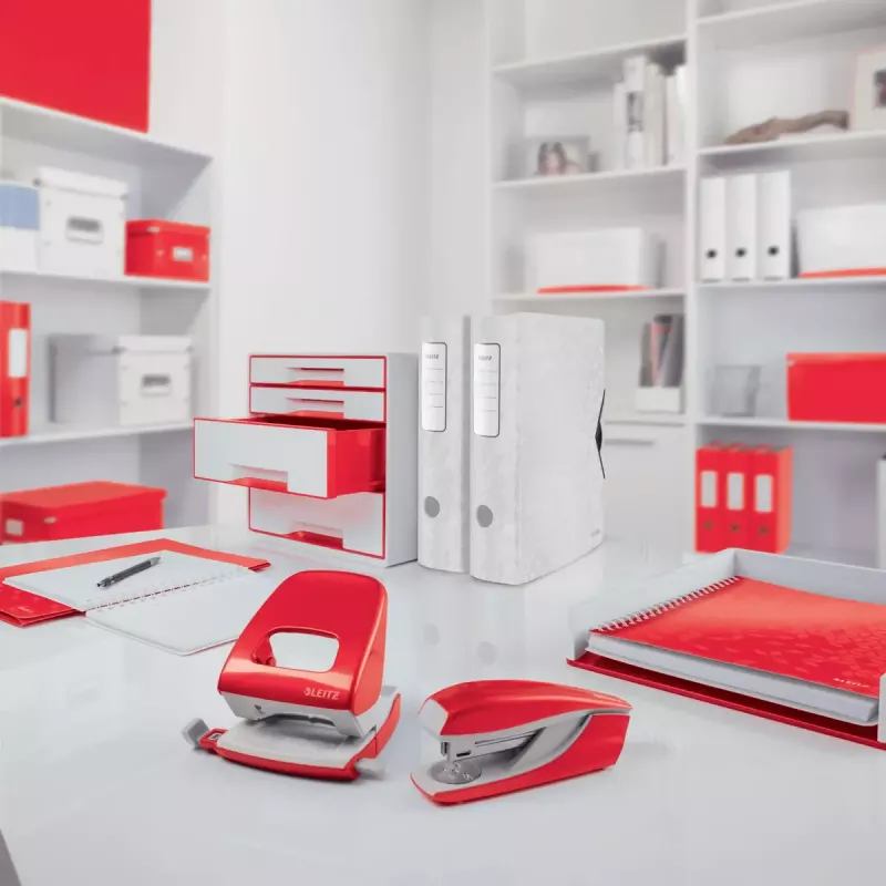 Leitz WOW -kirjoitusalusta A4 metalli polyfoam punainen 75 arkkia