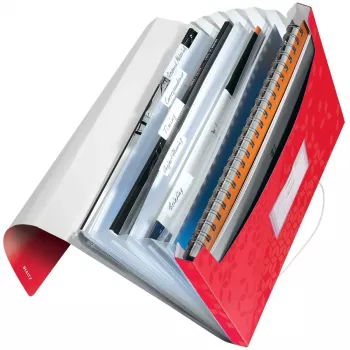 Leitz WOW -läpinäkyväkansio punainen A4 polypropeeni PP