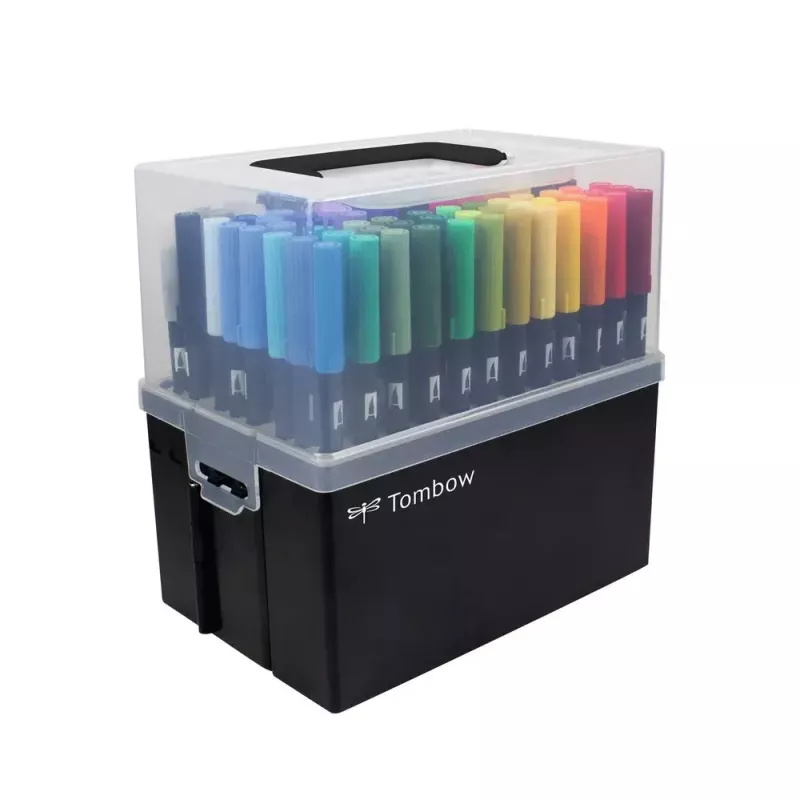 Tombow ABT-108C -tussi 107 kpl sivellin- ja hienokärki monivärinen