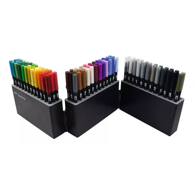 Tombow ABT-108C -tussi 107 kpl sivellin- ja hienokärki monivärinen