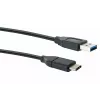USB-kaapeli Schwaiger CK 3141 USB 3.2 Gen 1 1 m USB A USB C musta