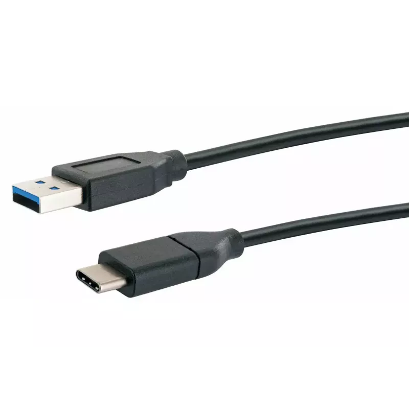 USB-kaapeli Schwaiger CK 3141 USB 3.2 Gen 1 1 m USB A USB C musta