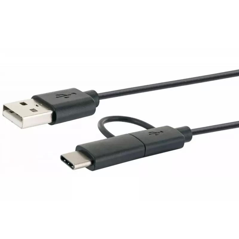 Schwaiger USB-kaapeli CK 3112 USB 2.0 1 m USB A Micro-USB B musta