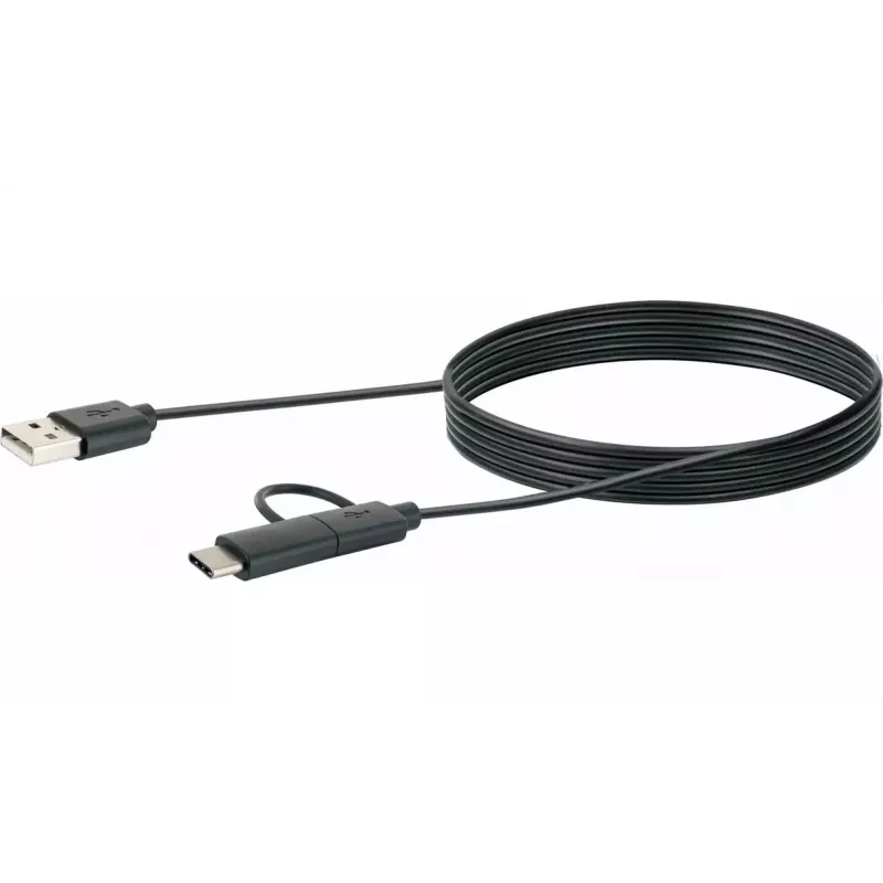 Schwaiger USB-kaapeli CK 3112 USB 2.0 1 m USB A Micro-USB B musta