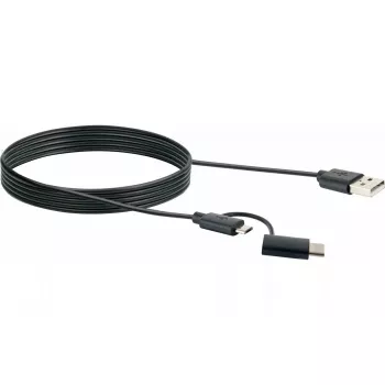 Schwaiger USB-kaapeli CK 3112 USB 2.0 1 m USB A Micro-USB B musta
