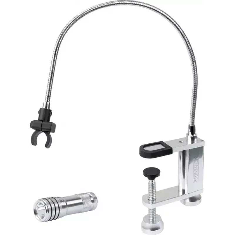 Grillivalaisin Schwaiger GLED0030 musta hopea alumiini kumi paristo 0,5 W