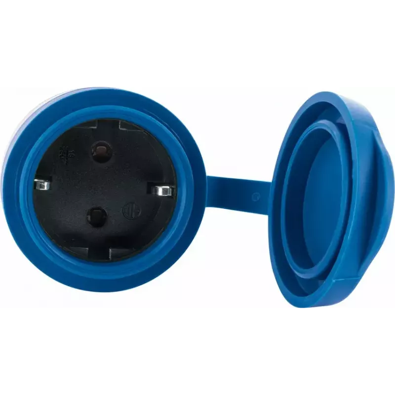 Pistorasia Schwaiger SOAW0044 sininen harmaa IP44 230V 16A