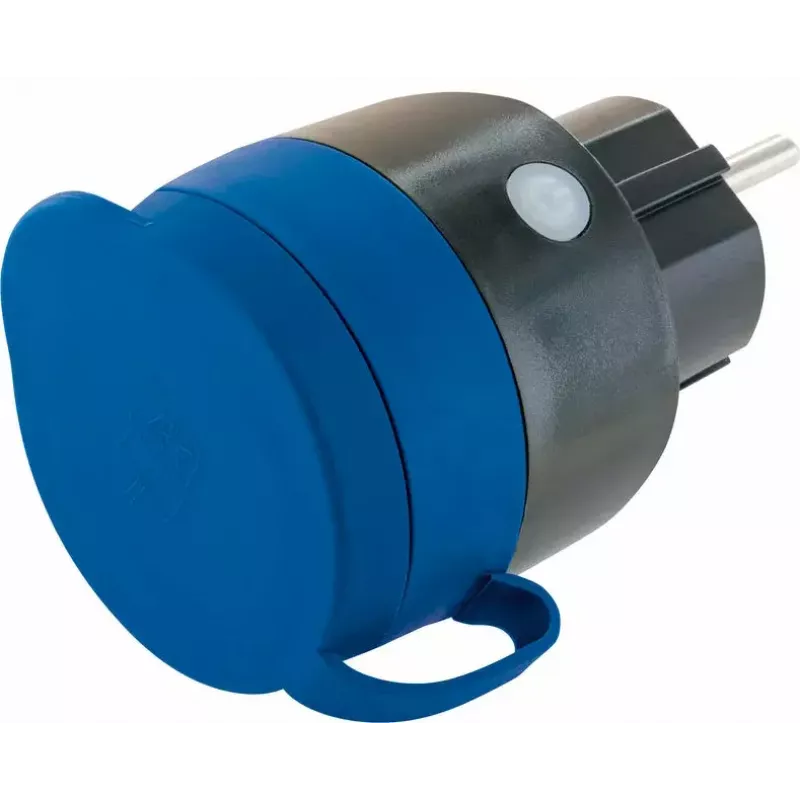 Pistorasia Schwaiger SOAW0044 sininen harmaa IP44 230V 16A
