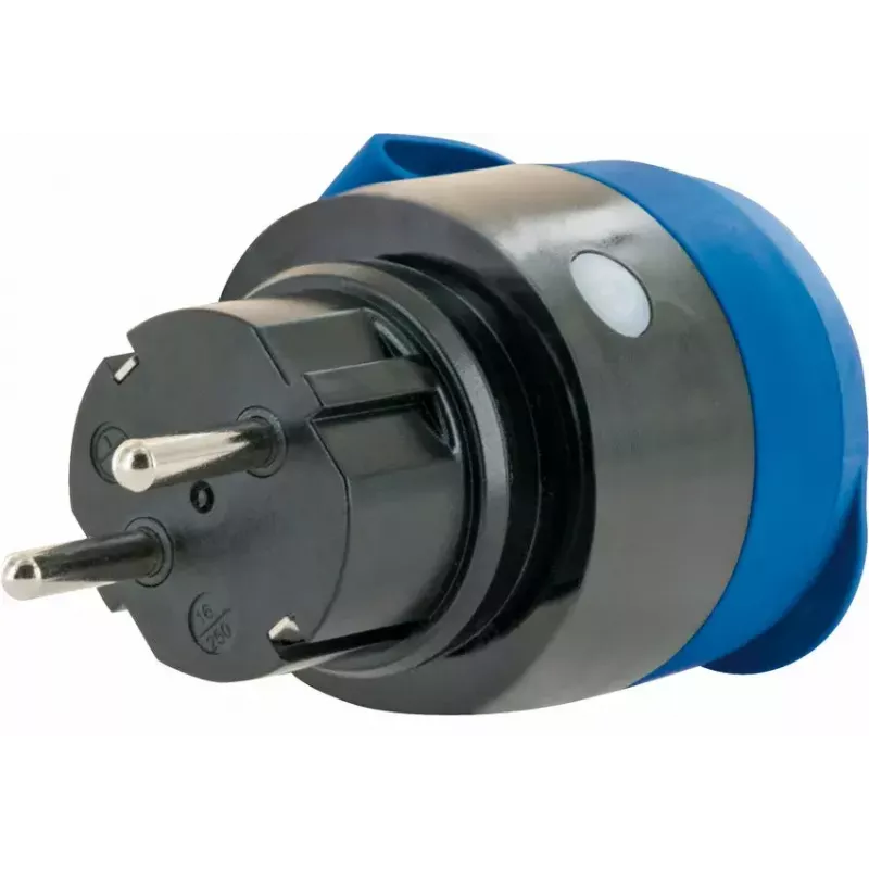 Pistorasia Schwaiger SOAW0044 sininen harmaa IP44 230V 16A