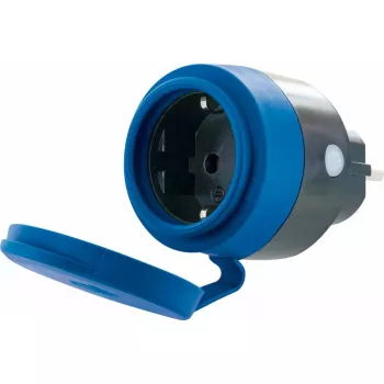Pistorasia Schwaiger SOAW0044 sininen harmaa IP44 230V 16A