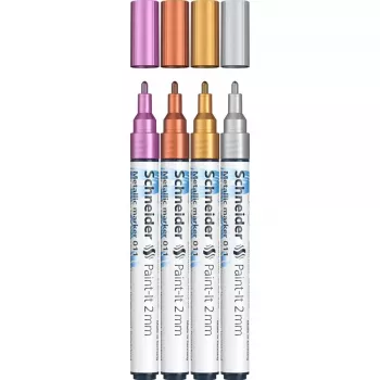 Maalitussi Schneider ML01111501 kupari kulta hopea violetti 4 kpl
