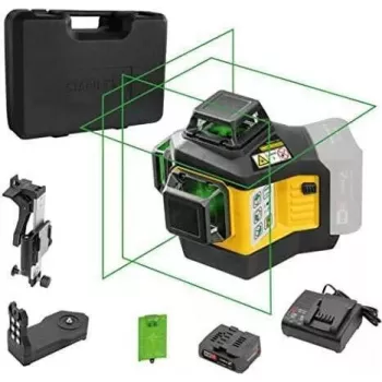 Monilinjainen laserlinjain STABILA LAX 600 G 12 V -järjestelmä, itsetasaava, 7 osan sarja, enintään 40 m kantama