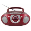 Kannettava stereojärjestelmä Soundmaster SCD5100RO — CD/radio/USB? (harmaa, punainen)