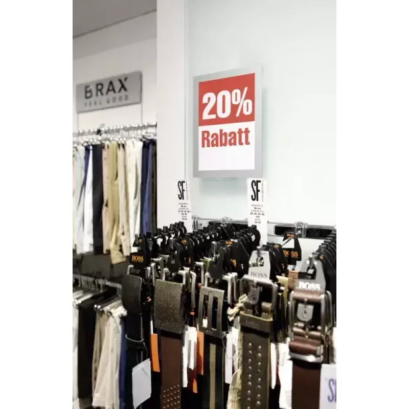 Durable DURAFRAME A5 itsekiinnittyvä asiakirjatasku, hopea, 2 kpl:n pakkaus