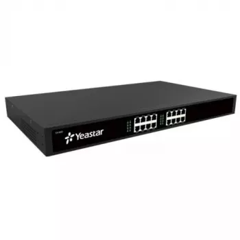 Yeastar TA1600 yhdyskäytävä/ohjainyksikkö 10 100 Mbit/s musta rack 1U