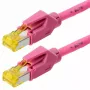 Verkkokaapeli Helos 120086 magenta 3 m Cat6a S/FTP