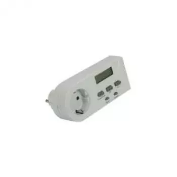 Energiakustannusmittari REV 002580 — kompakti digitaalinen, valkoinen